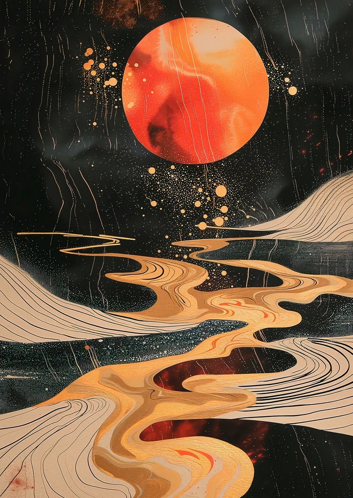 Poszter 42x59,4cm Bolygótánc