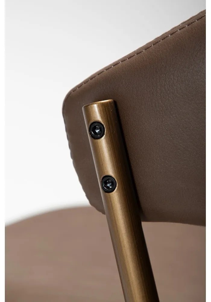 Sötétbarna bőrutánzat étkezőszék Zone – DAN-FORM Denmark