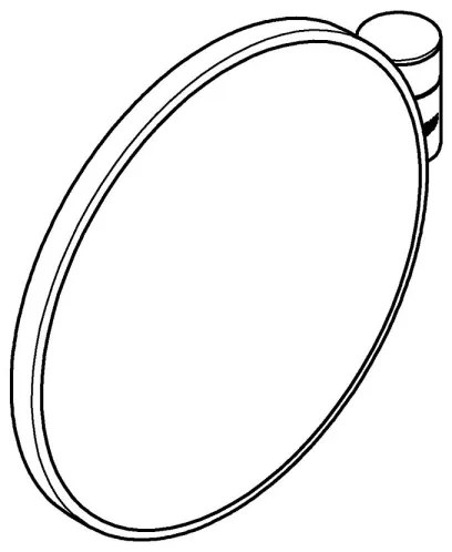 GROHE 41077000 - Kozmetikai tükör SELECTION 20 × 20 cm fényes króm