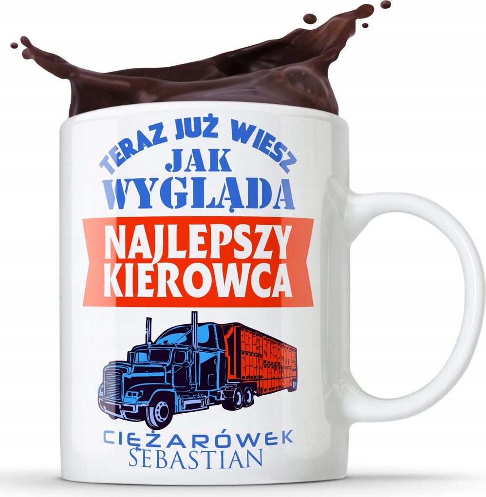 Bögre Legjobb Kamionsofőr Ajándék Név