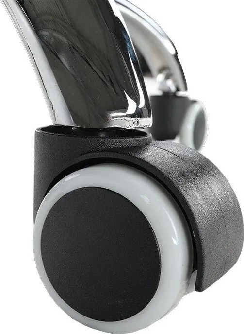 Irodai szék, textilbőr/fém, fekete/króm, FARAN