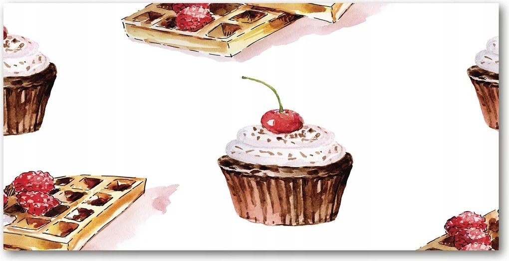 Fotó kép fotó edzett üveg Desszert 140x70