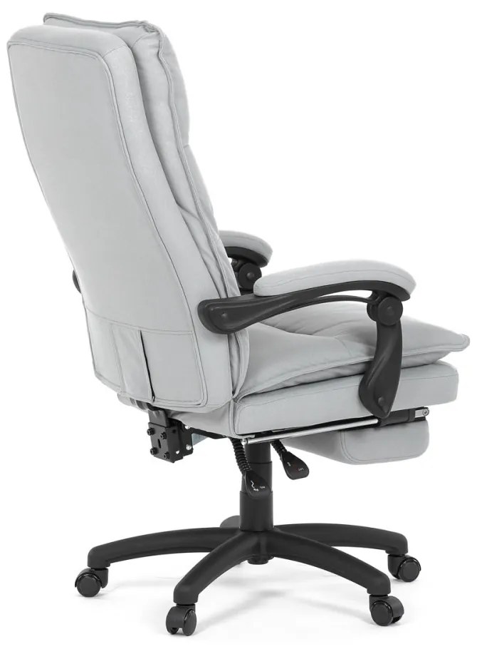 Scaun pivotant de birou cu suport pentru picioare Silver Grey KA-Y350