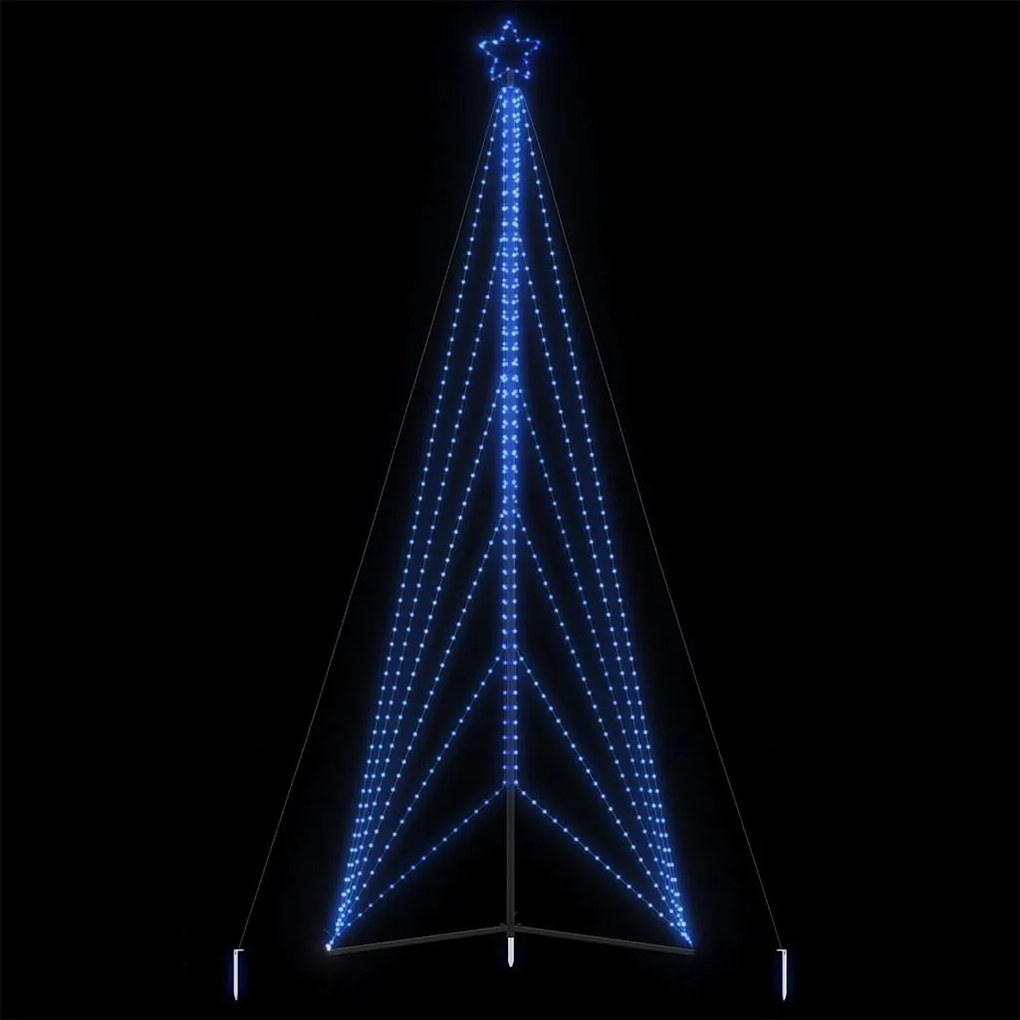 kék LED karácsonyfa 861 LED 478 cm