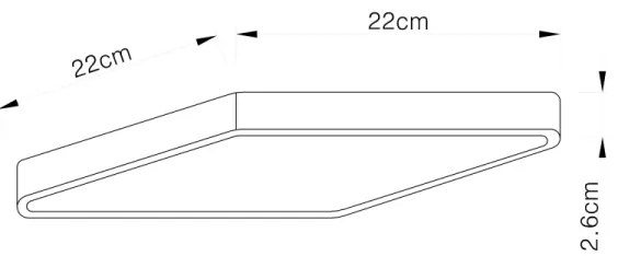 Globo 12369-30 - LED Mennyezeti lámpa ECHO LED/28W/230V