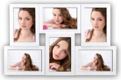 Multirama galéria 6 képhez 10x15 fehér skandináv modern