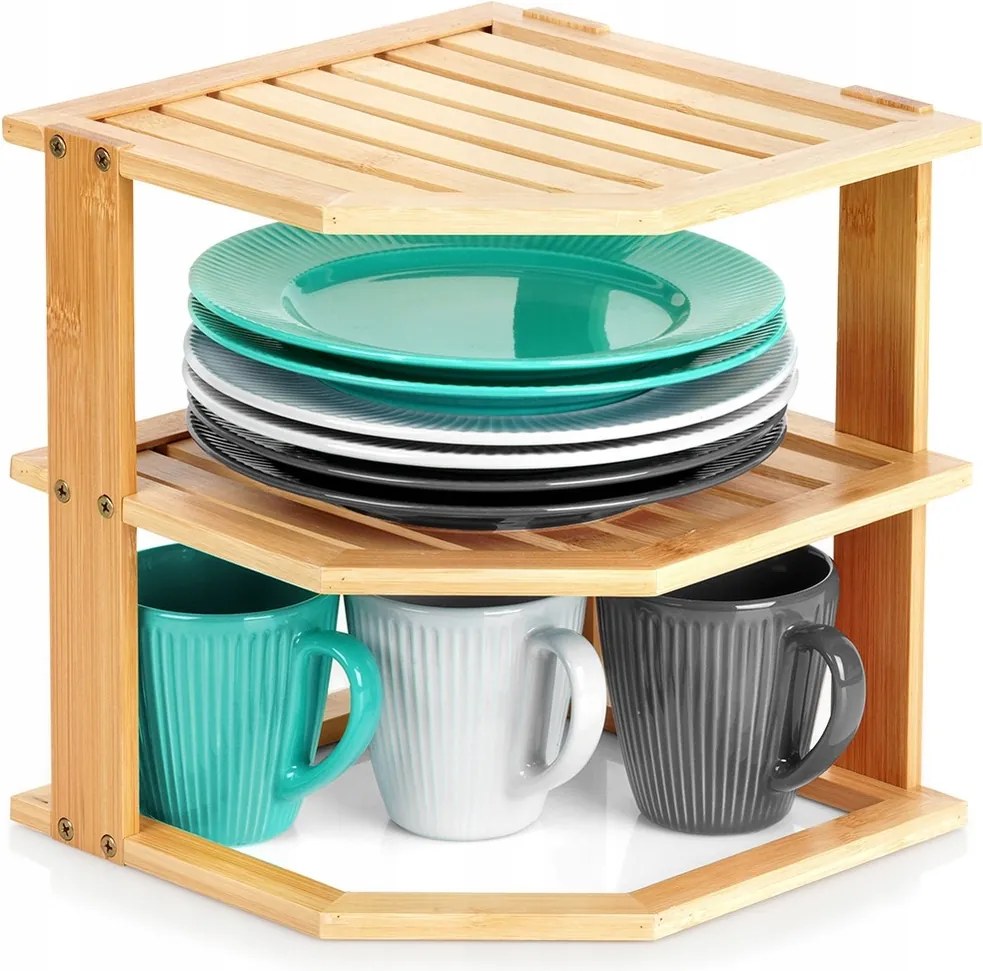 Konyhai kiegészítő polc pultra polc szekrény sarok állvány rendszerező