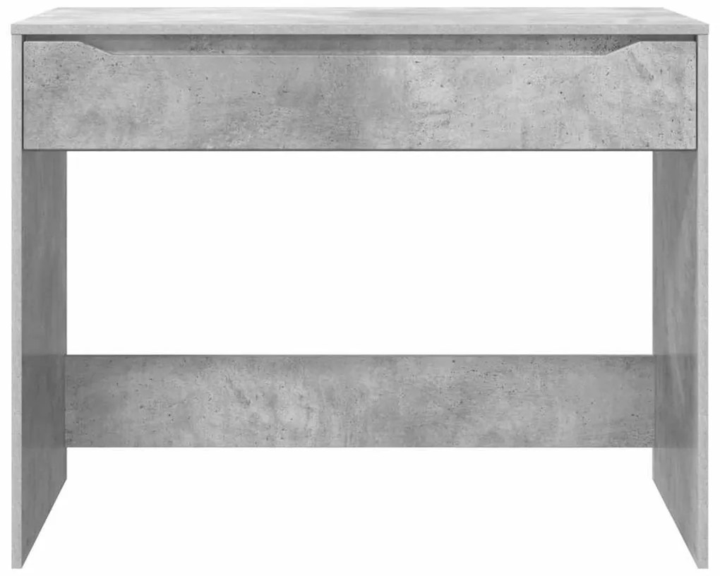 vidaXL Asztal fiókkal tárolóval Beton Szürke 100 x 50 x 78 cm Faanyag