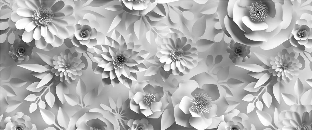 Kép - Fehér virágok (120x50 cm)