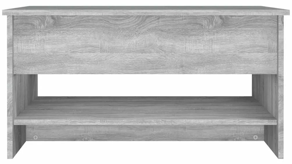 vidaXL szürke sonoma színű szerelt fa dohányzóasztal 80 x 50 x 40 cm