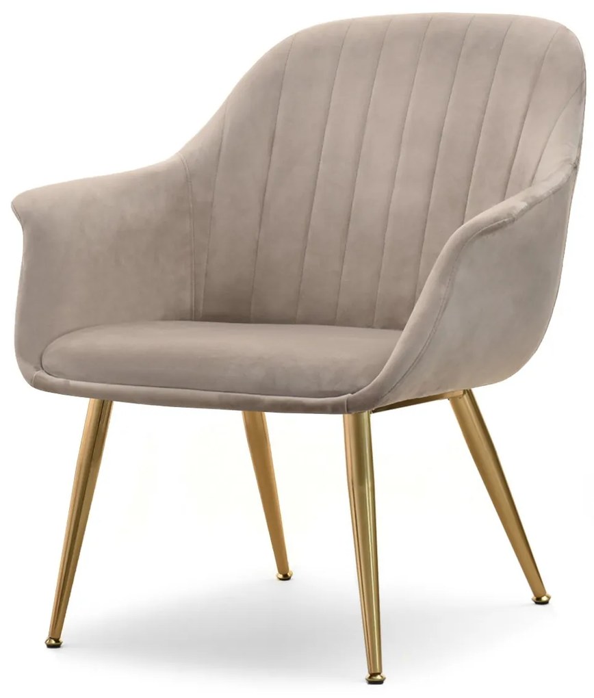 Fotel Osmol F (bézs + arany). 1110358