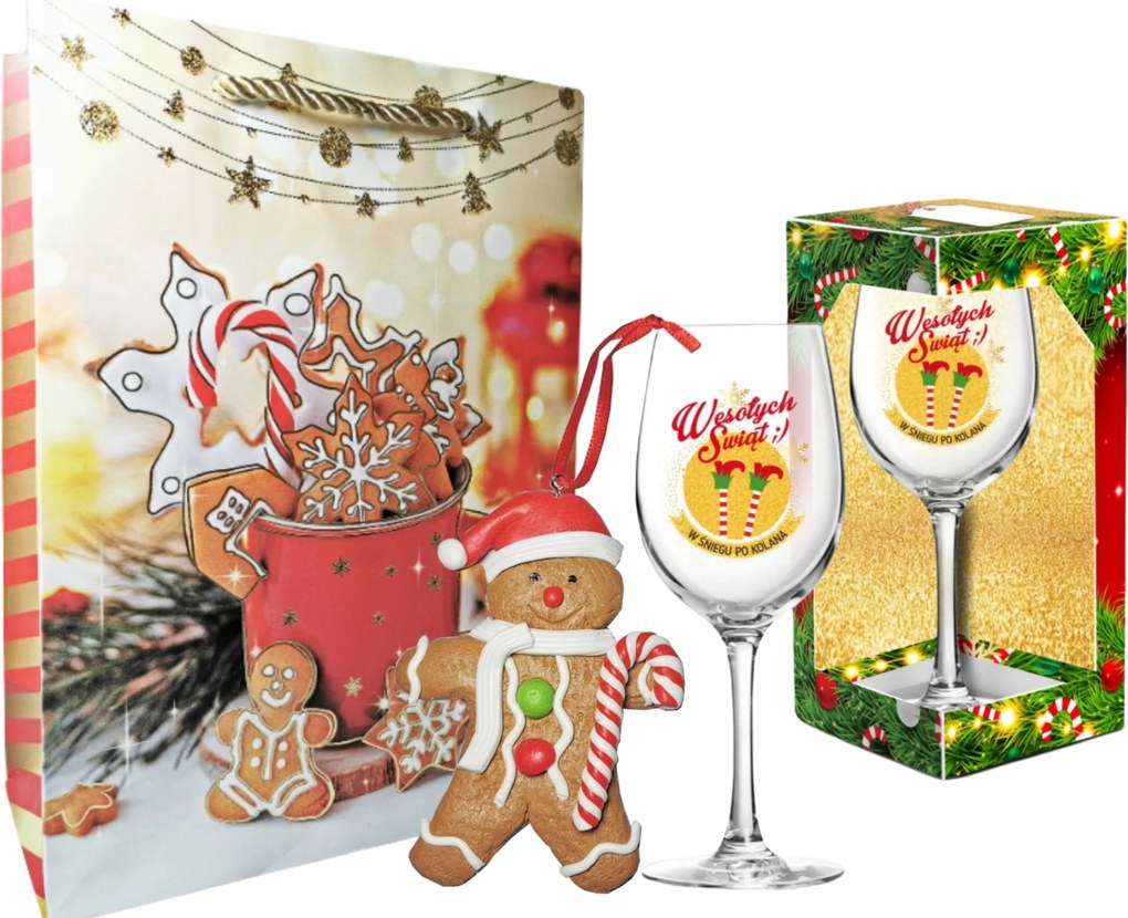 Karácsonyi Ajándék Nőknek Borospohár Szett Medál