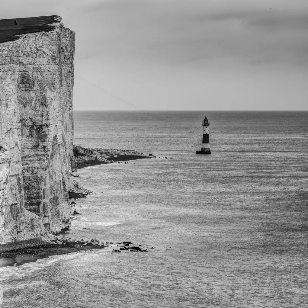 Poszter 40x40cm Beachy Head és a világítótorony, Assaf Frank