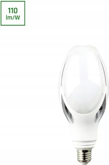 Led izzó bura E27 40W b.semleges 4000k 5000lm tejes tulipán pl op