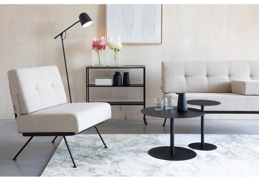 Krémszínű kanapé 135 cm Bowie – Zuiver