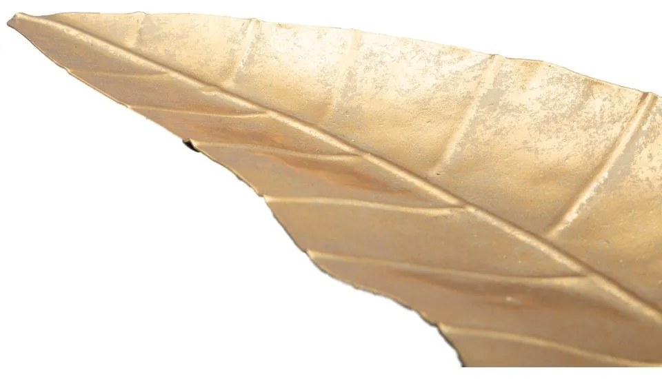 Fém dekoratív tál 11x38 cm Foglia – Mauro Ferretti