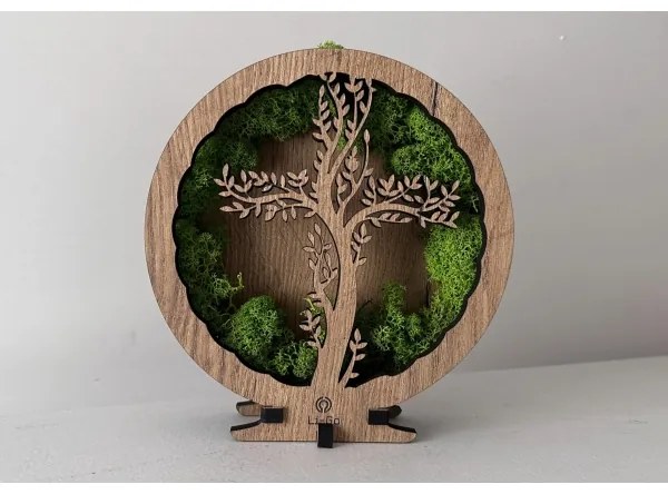 Li-Go 23622/DUB2 - LED dimmelhető asztali dekoráció LED/12W/230V 20x22 cm tölgy