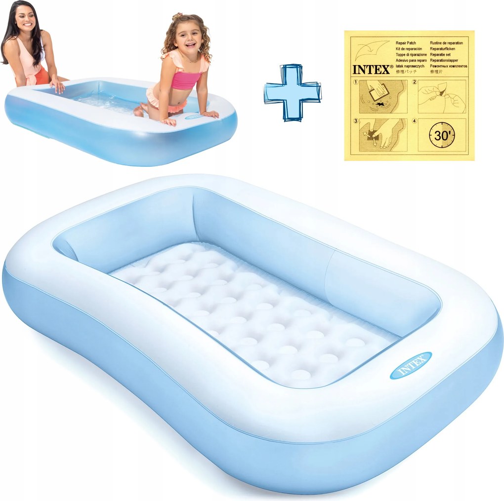 Felfújható Kerti Medence Gyerekmedence Intex 166x100x25 cm 90 l