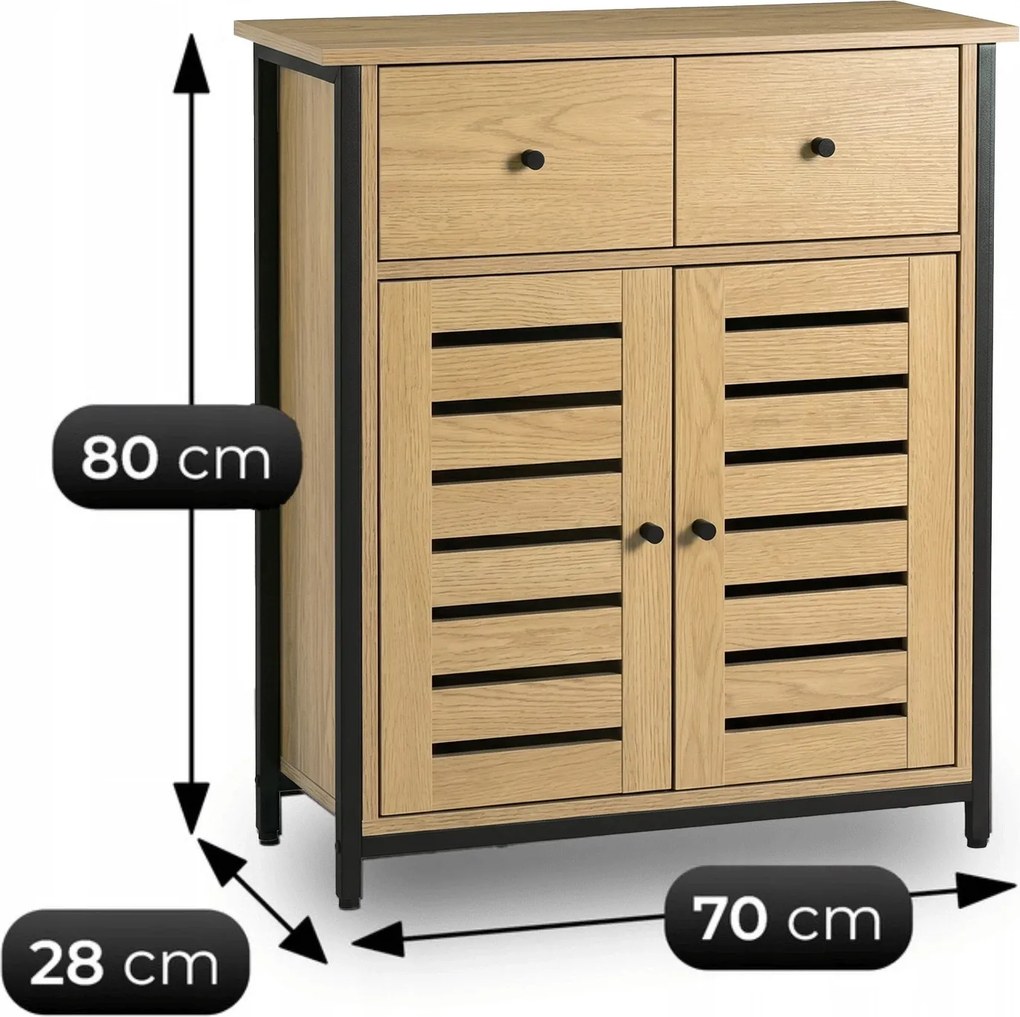 Cipősszekrény AMAYA 70 cm tölgy