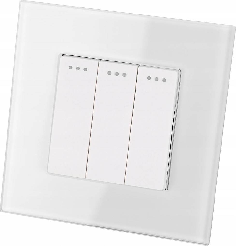Kapcsoló Hármas kapcsoló Klasszikus fehér szett Miuun kerettel