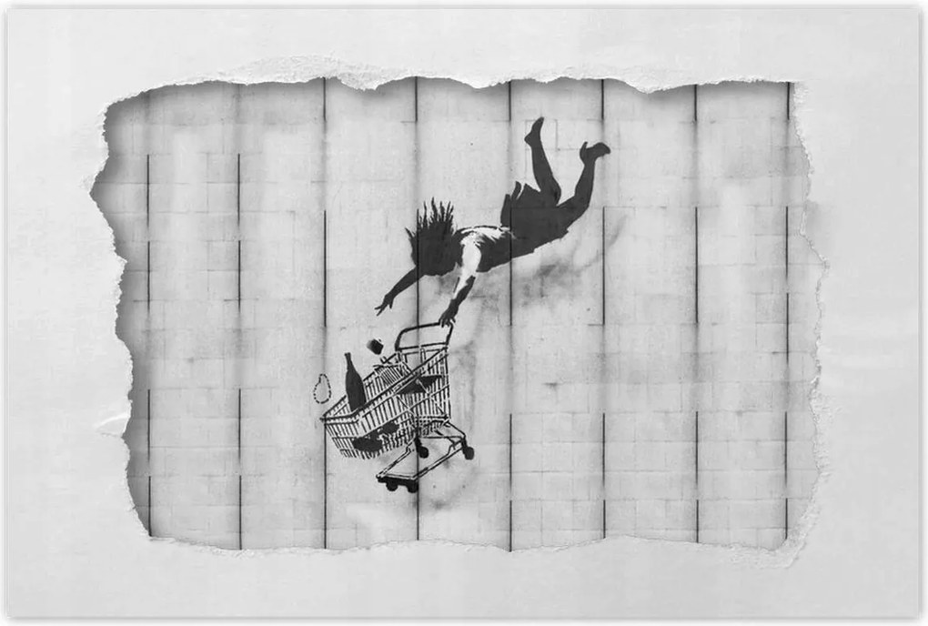 Poszterek 120x80 Banksy kosár