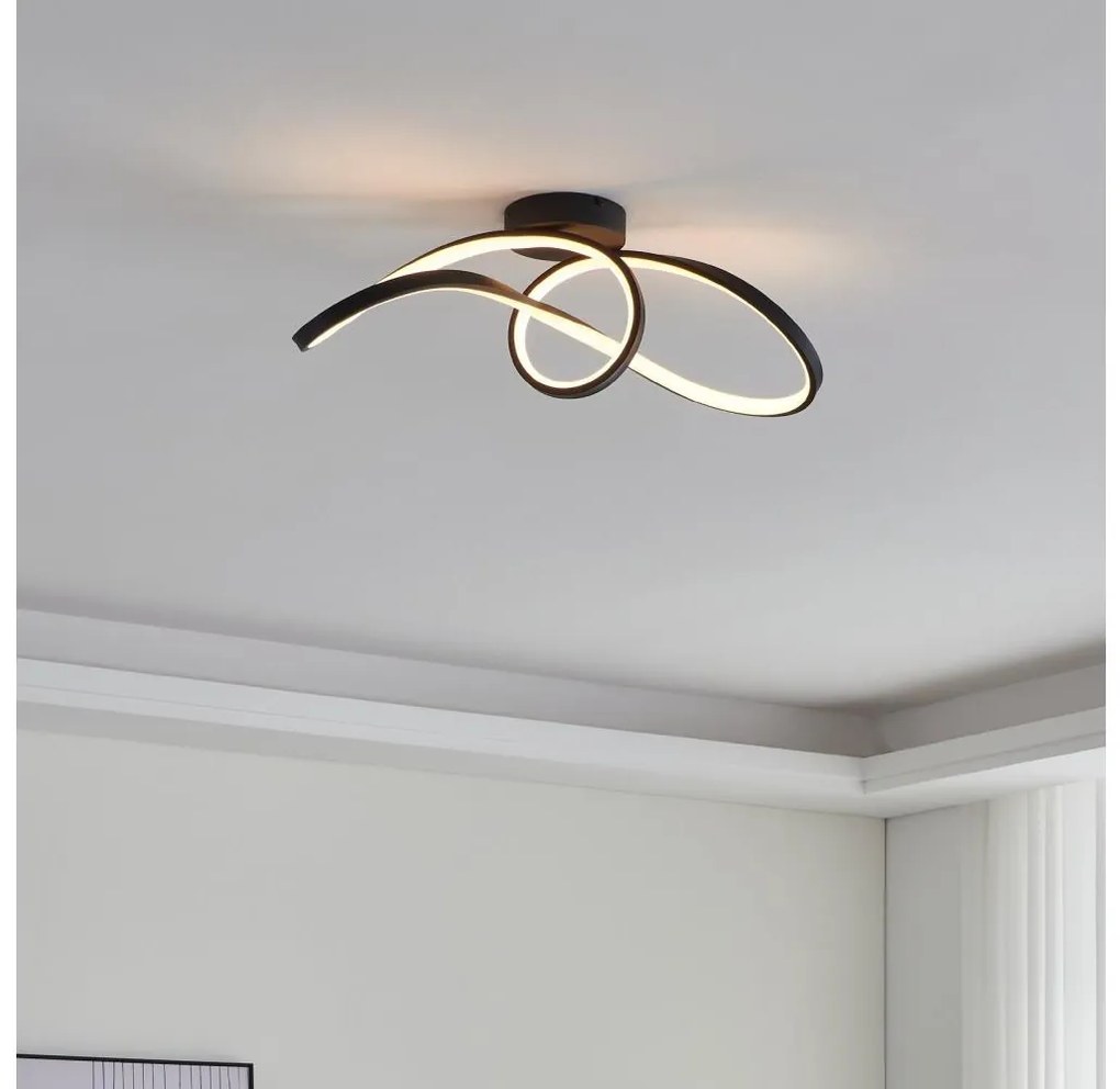 Eglo 901158-LED RGBW Dimmelhető mennyezeti lámpa CALAROSSA-Z LED/22W/230V fekete