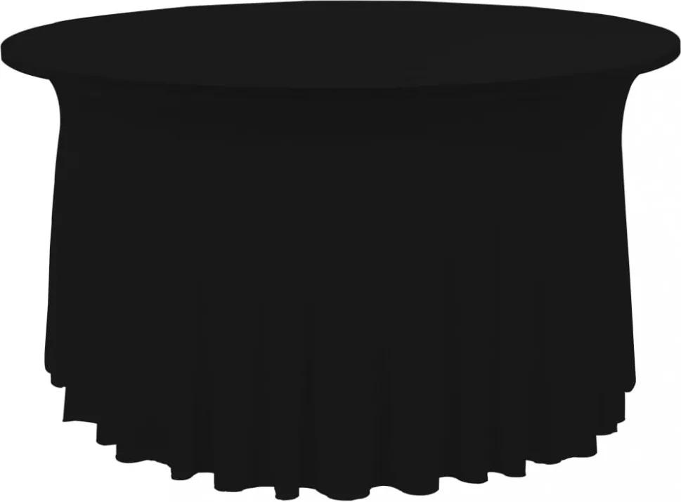 2 db fekete sztreccs asztalszoknya 120 x 74 cm