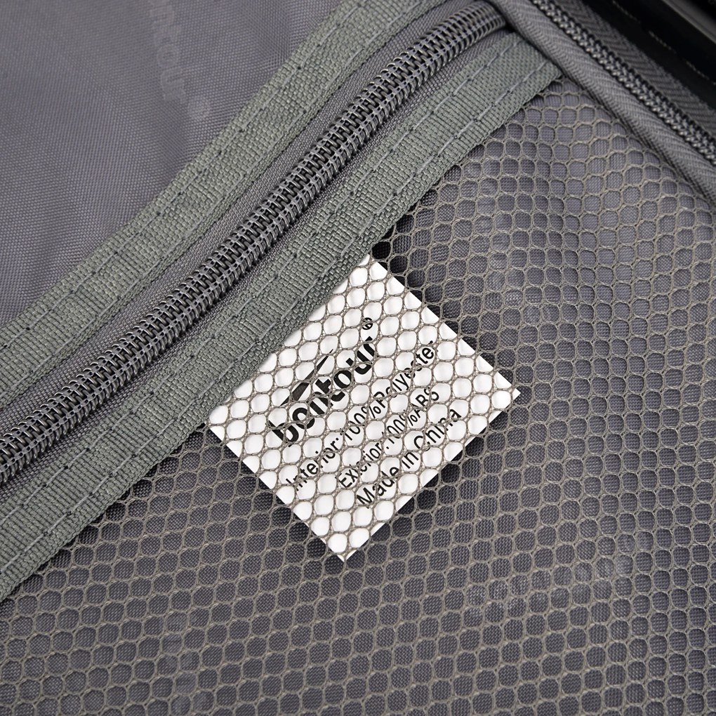 BONTOUR vertical 4 kerekes nagy borönd 76x50,5x29,5cm, púderzöld