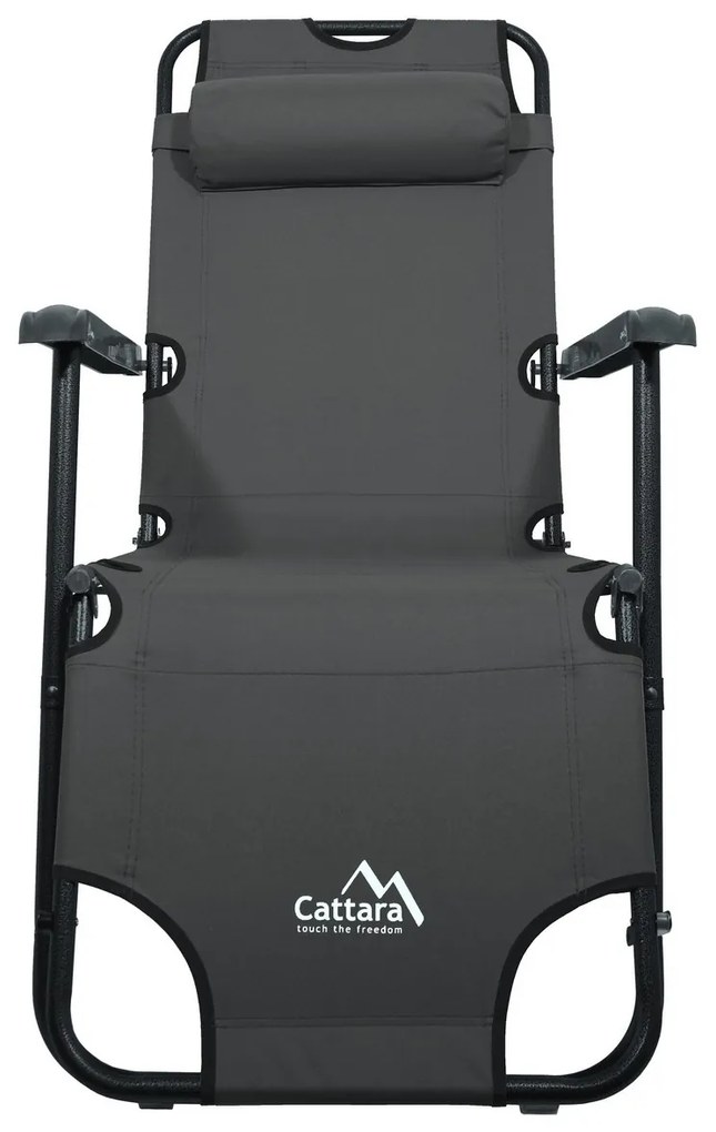 Cattara 13513 Összecsukható nyugágy Comfort,antracit, 155 x 61 cm