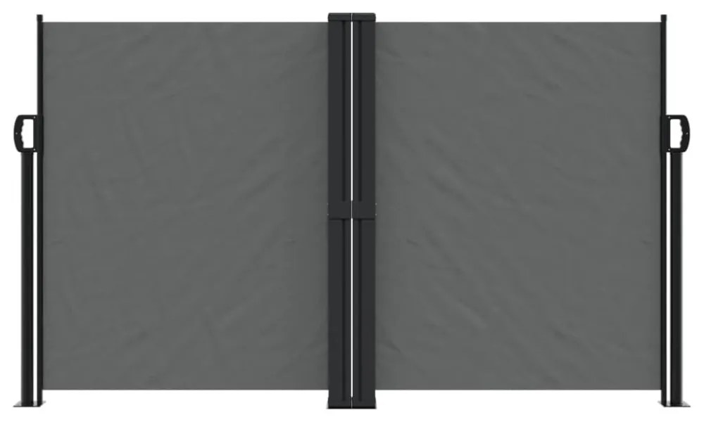 antracitszürke behúzható oldalsó napellenző 140x1200 cm