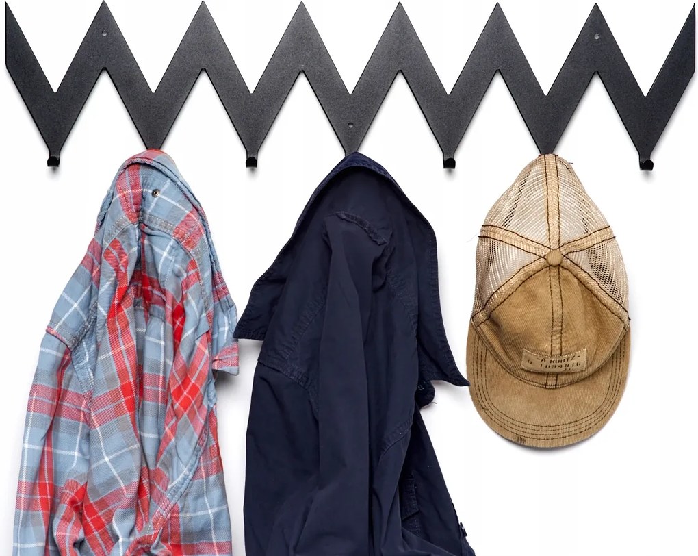 Zyg Zag #1 éles Fekete Ruhaakasztó 68cm