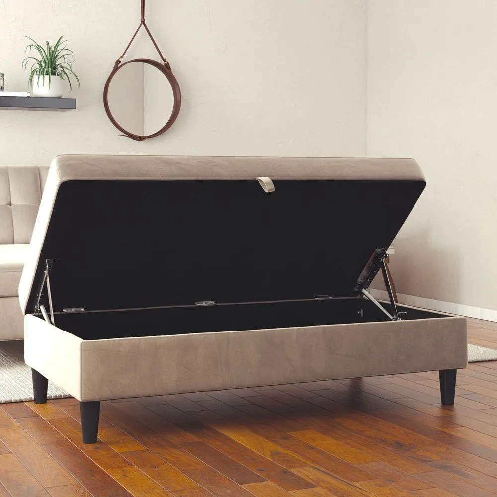 Szürke bársony lábtartó Hartford – Støraa