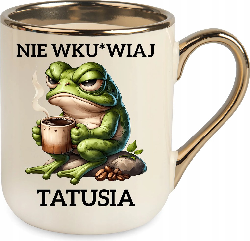 Bögre Elegáns Bézs Ajándék Apák Napja Születésnap Ünnepek Csomagolás