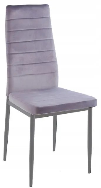 Coleta Nova bársony szék Szürke