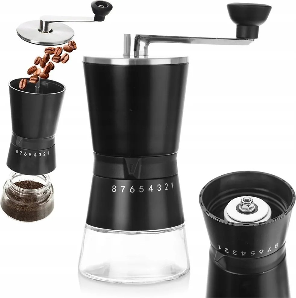 Kávédaráló Kézi Klasszikus Acél Kerámia Mechanizmus