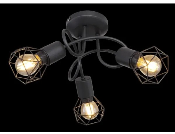 Globo - LED Felületre szerelhető csillár XARA 3xE14/6W/230V fekete