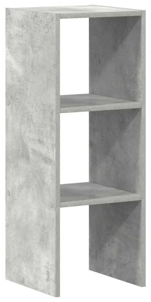 betonszürke szerelt fa könyvespolc halmozható 30 x 30 x 80 cm