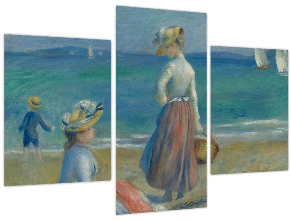 Kép - Auguste Renoir, Figures on the Beach, reprodukciók (90x60 cm)