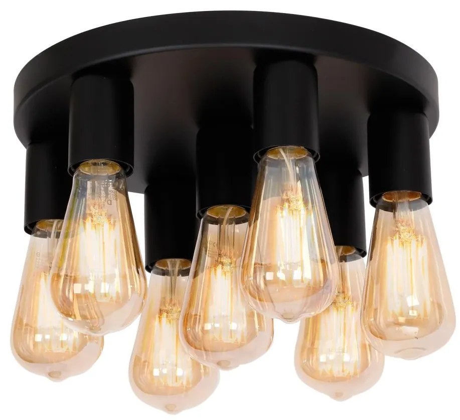 Spotlámpa FILO 7xE27/60W/230V fekete