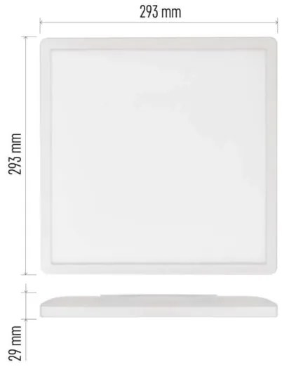 LED Mennyezeti lámpa FLORI LED/18W/230V 4000K fehér 29x29 cm