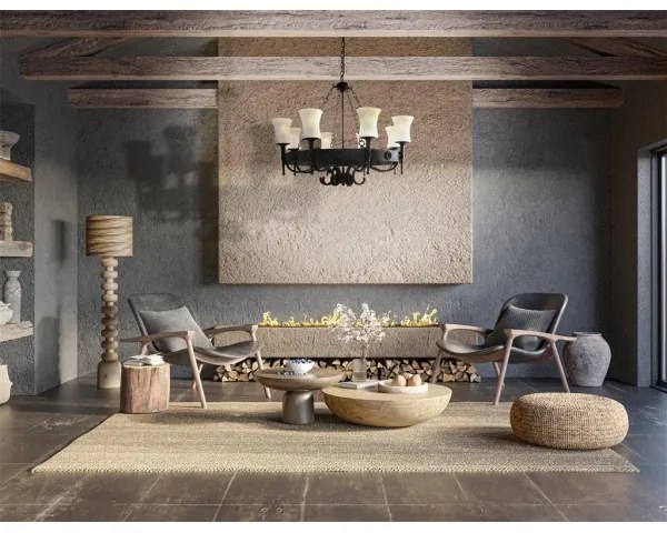 Searchlight 0818-8BK - CARTWHEEL láncos csillár 8xE27/60W/230V fekete