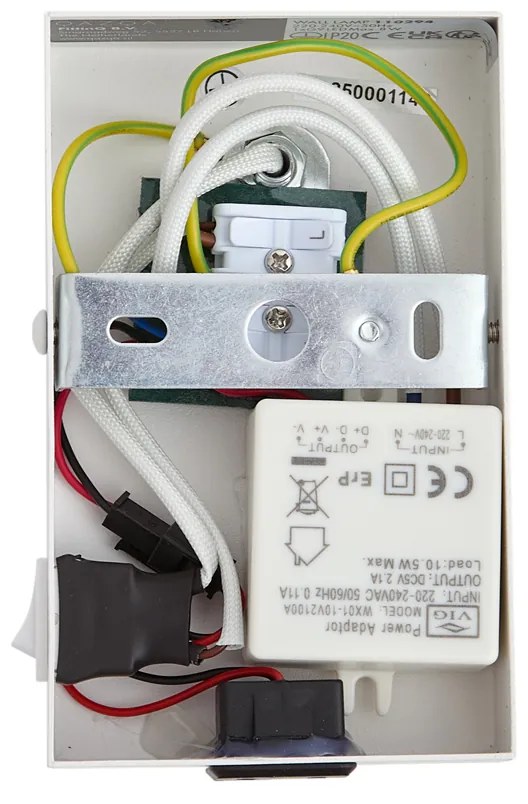 Modern, állítható fehér fali lámpa USB-C csatlakozóval - Croft