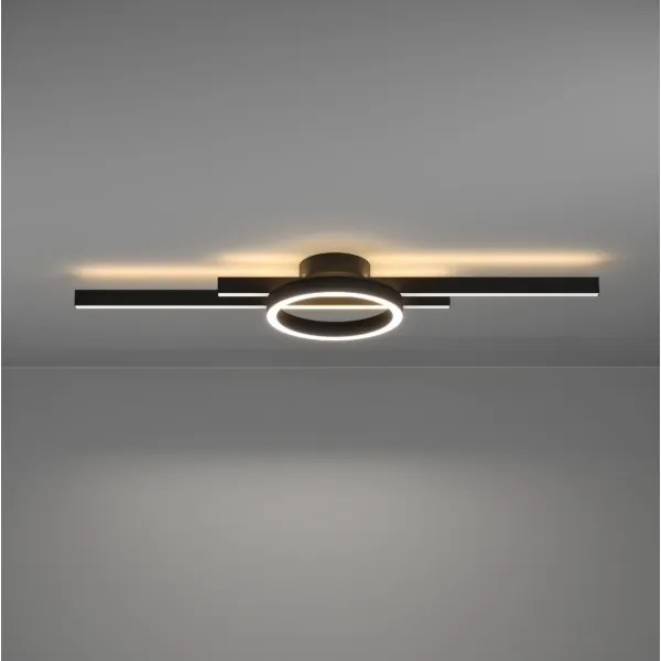 Eglo 900953-LED RGBW Dimmelhető mennyezeti lámpa AMANDOLO 23,5W/230V fekete + távirányító