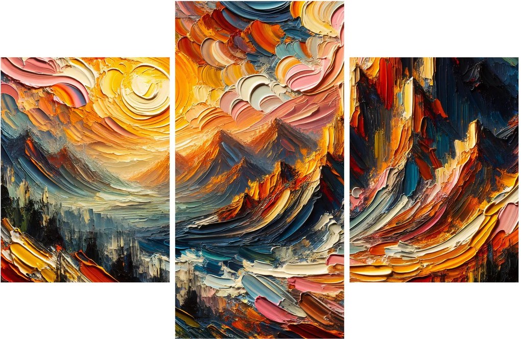 Kép - Hegyek, melyeket napfény ölel (90x60 cm)