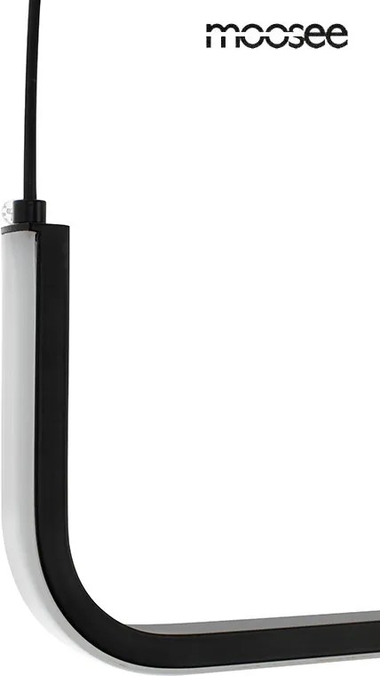 KING HOME MSE010100330 SHAPE Modern Led Függesztett Lámpa Fekete LED IP20