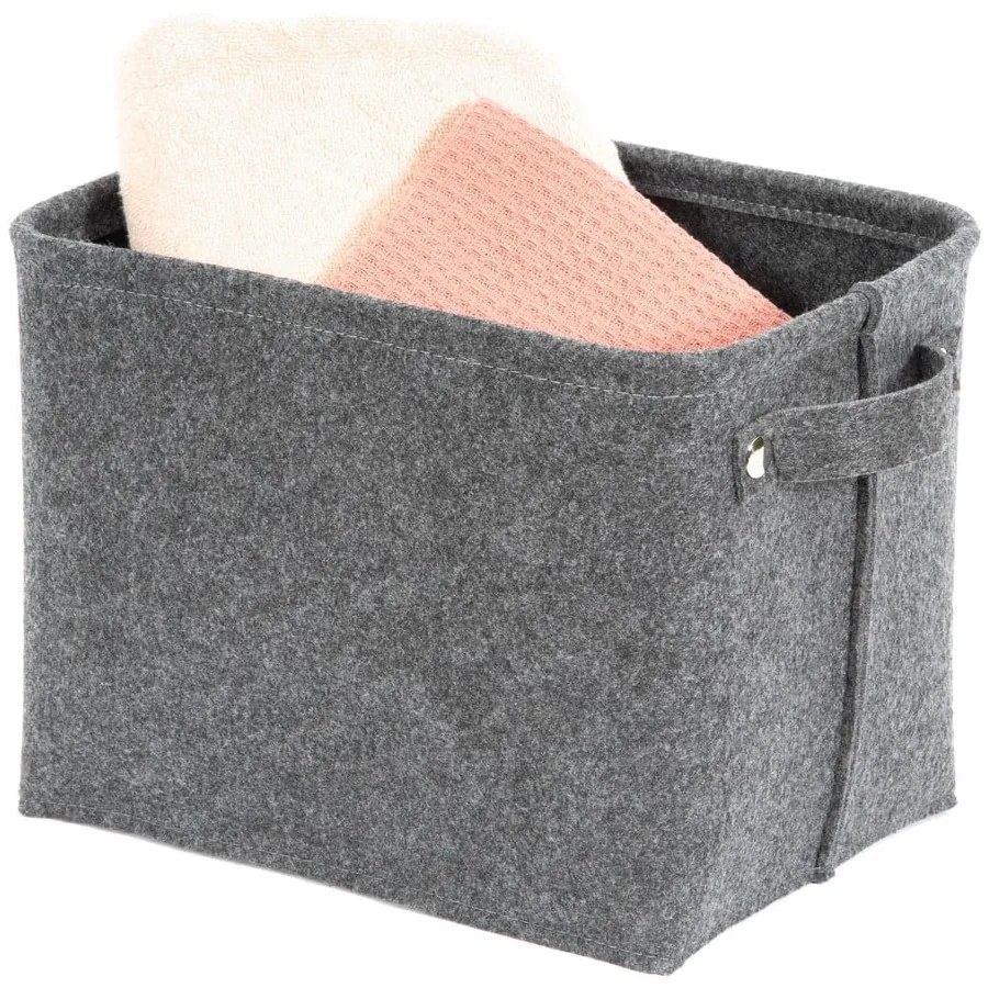 Felt Basket szürke nemez tárolókosár, 29 x 24 cm - Compactor