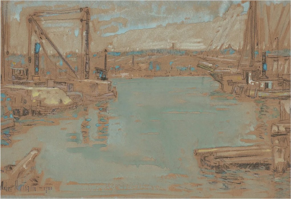 Flizelin fotótapéta Flizelin Design Kikötői kilátás 152x104