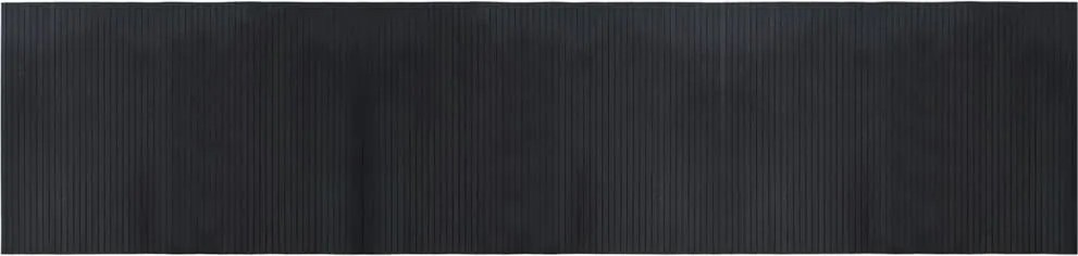 vidaXL négyszögletű fekete bambusz szőnyeg 70 x 300 cm