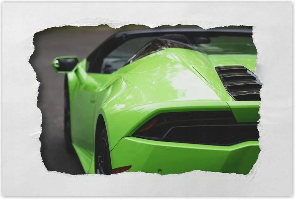 Poszterek 120x80 Zöld autó