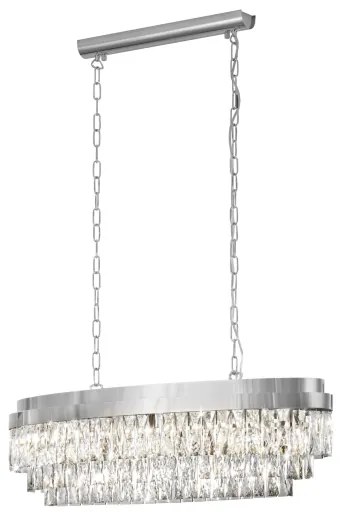 Eglo 39494 - Csillár láncon VALPARAISO 10xE14/40W/230V fényezett króm